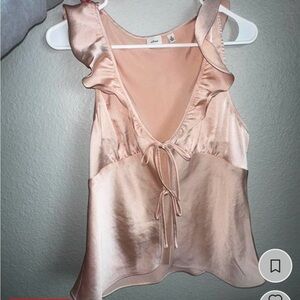 Aritzia Wilfred Tonka satin blouse